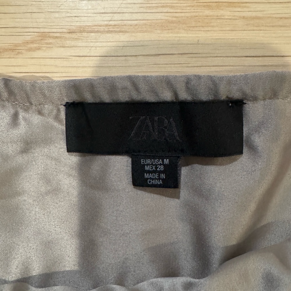 Zara Champagne Sequin Mini Skirt - Picture 8 of 8